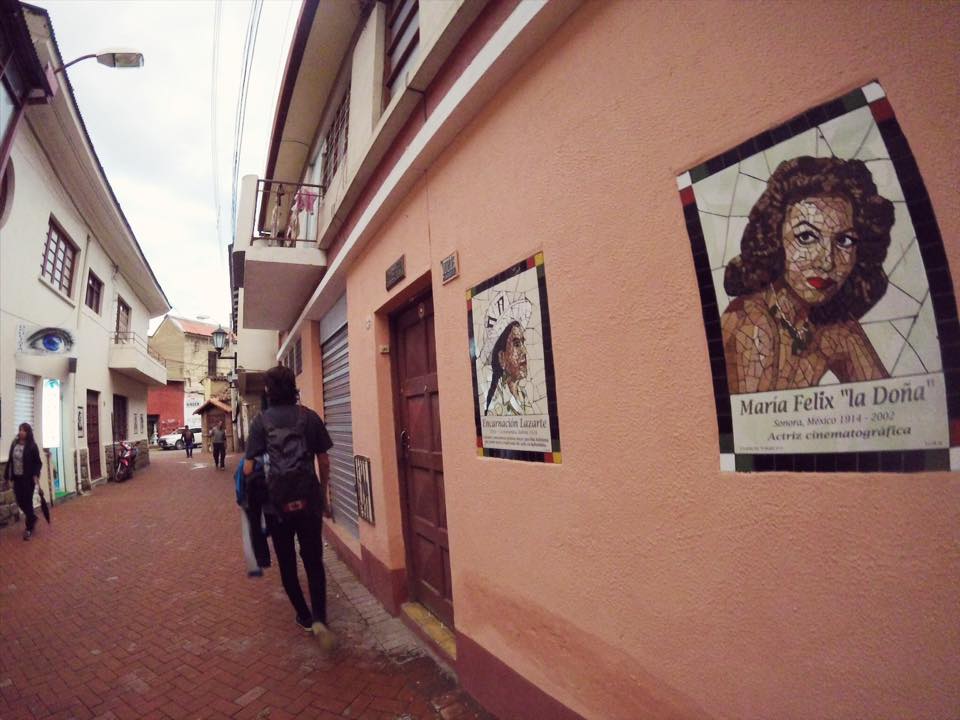 Mosaicos en el pasaje San Rafael uno de los 40 sitios turísticos en la ciudad de Cochabamba.