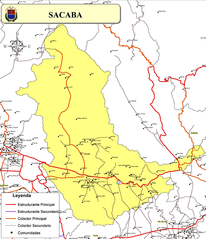 Mapa de Sacaba